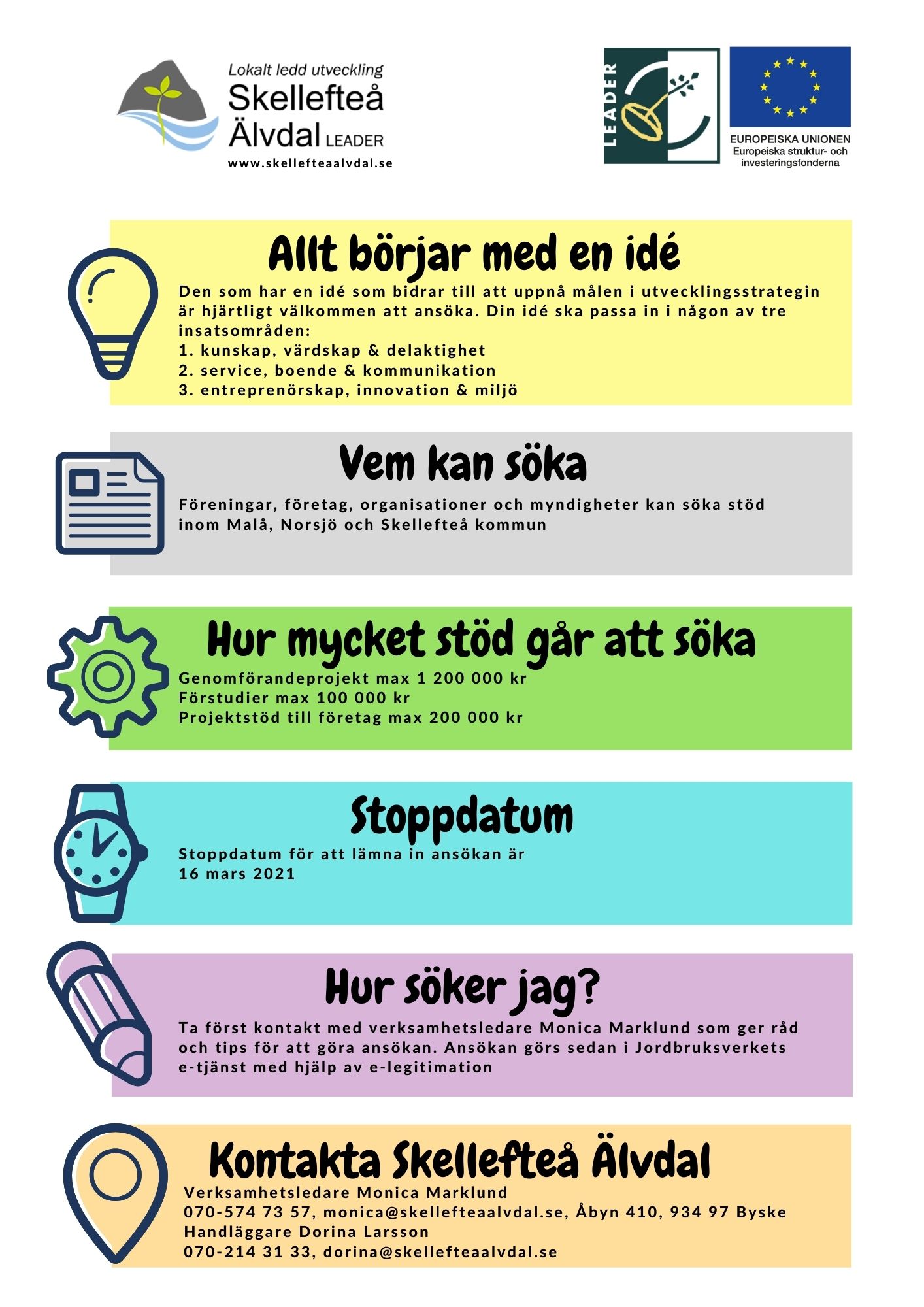 infoblad Leader Skellefteå Älvdal